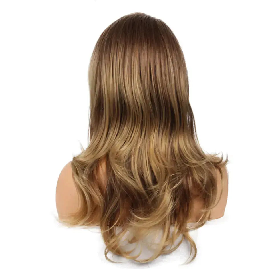 Fashionable Long Curly Blonde Mixed Wig for Women Blkhaven