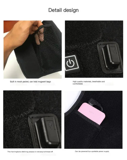 Smart USB Heated Knee Pads Blkhaven