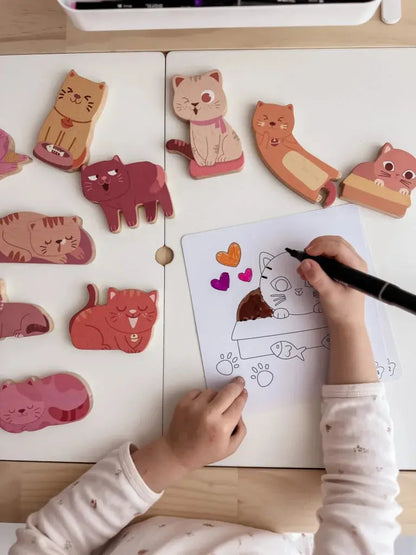 QToys Australia (USA) Cat play set & colouring Plum Thanatos