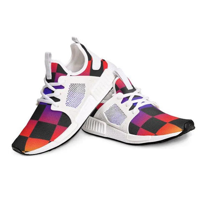 VIPER SHOES STYLE 54TR Black Checker Canvas Unisex Lightweight Sneaker Fuchsia Rosemary