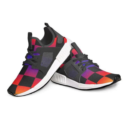 VIPER SHOES STYLE 54TR Black Checker Canvas Unisex Lightweight Sneaker Fuchsia Rosemary