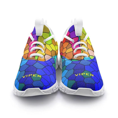 VIPER SHOES STYLE 54TF Multi Mosaic Abstract Unisex Lightweight Fuchsia Rosemary