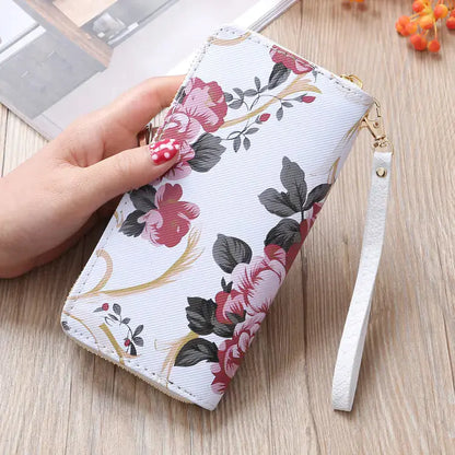 Women's Long Clutch Wallet with Phone Compartment Blkhaven