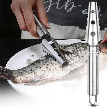 Fish Scale Scraper - 430 Stainless Steel Tool Blkhaven