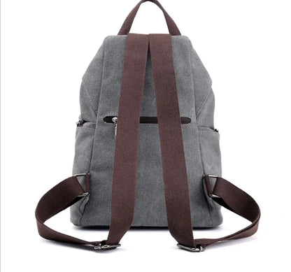 College Style Canvas Backpack and Tote Bag Blkhaven