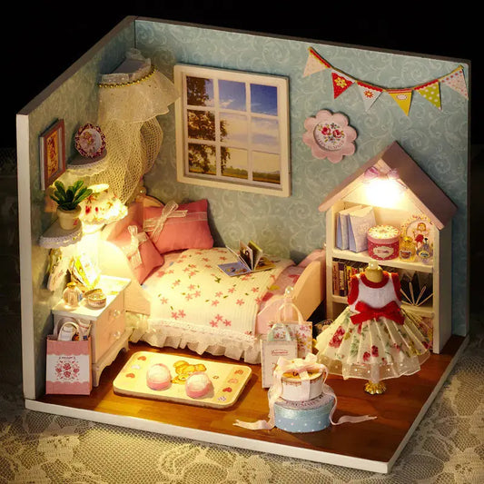 DIY Wooden House Puzzle Kit Blkhaven