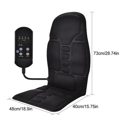 Portable Vibrating Heat Therapy Massage Cushion Mattress Yellow Pandora