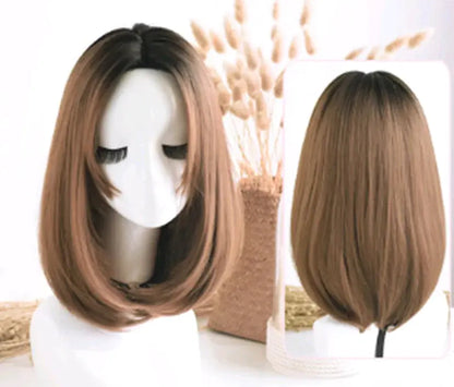Fashionable Long Straight Wig with Center Parting for Women Blkhaven