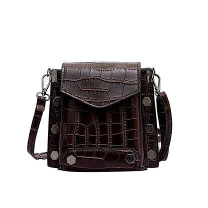 Spring 2019 Crocodile Pattern Crossbody Bag for Women Blkhaven