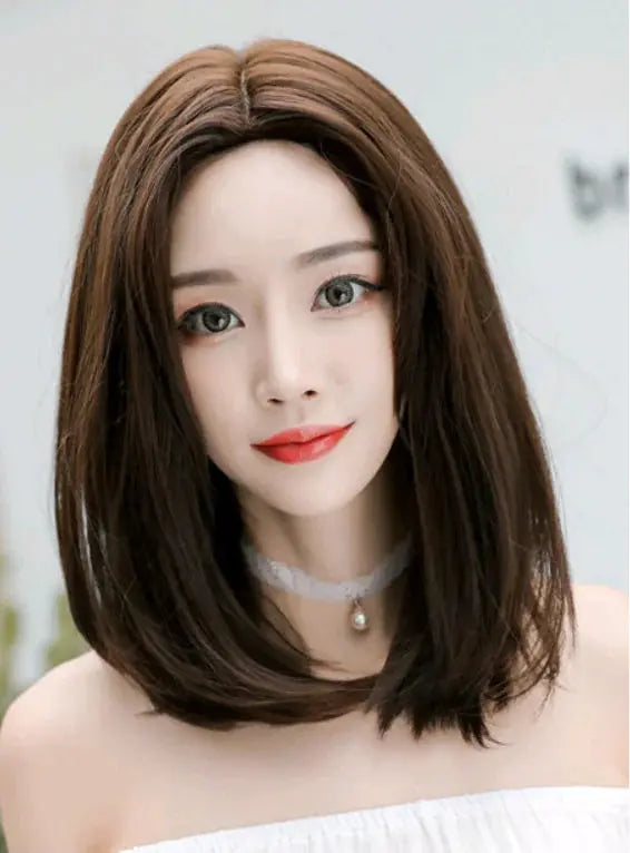 Fashionable Long Straight Wig with Center Parting for Women Blkhaven