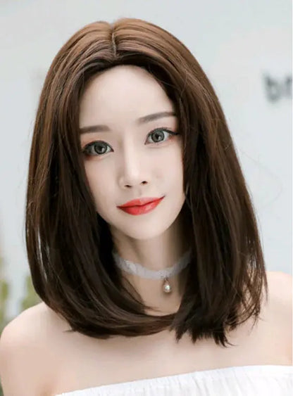 Fashionable Long Straight Wig with Center Parting for Women Blkhaven